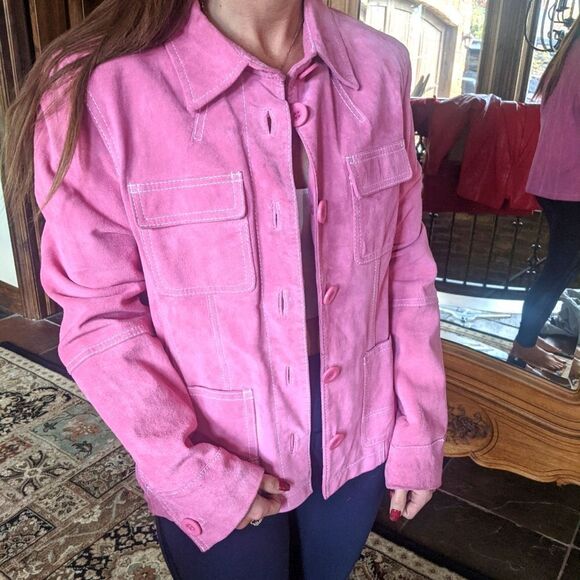 Vintage Pink 🩷 Suede Jacket by John Paul Richard - Picture 12 of 12